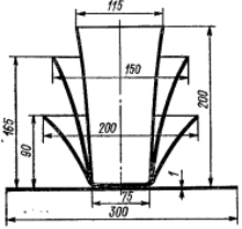 Выдавливание за несколько последовательных операций (коэффициент вытяжки по наибольшему диаметру